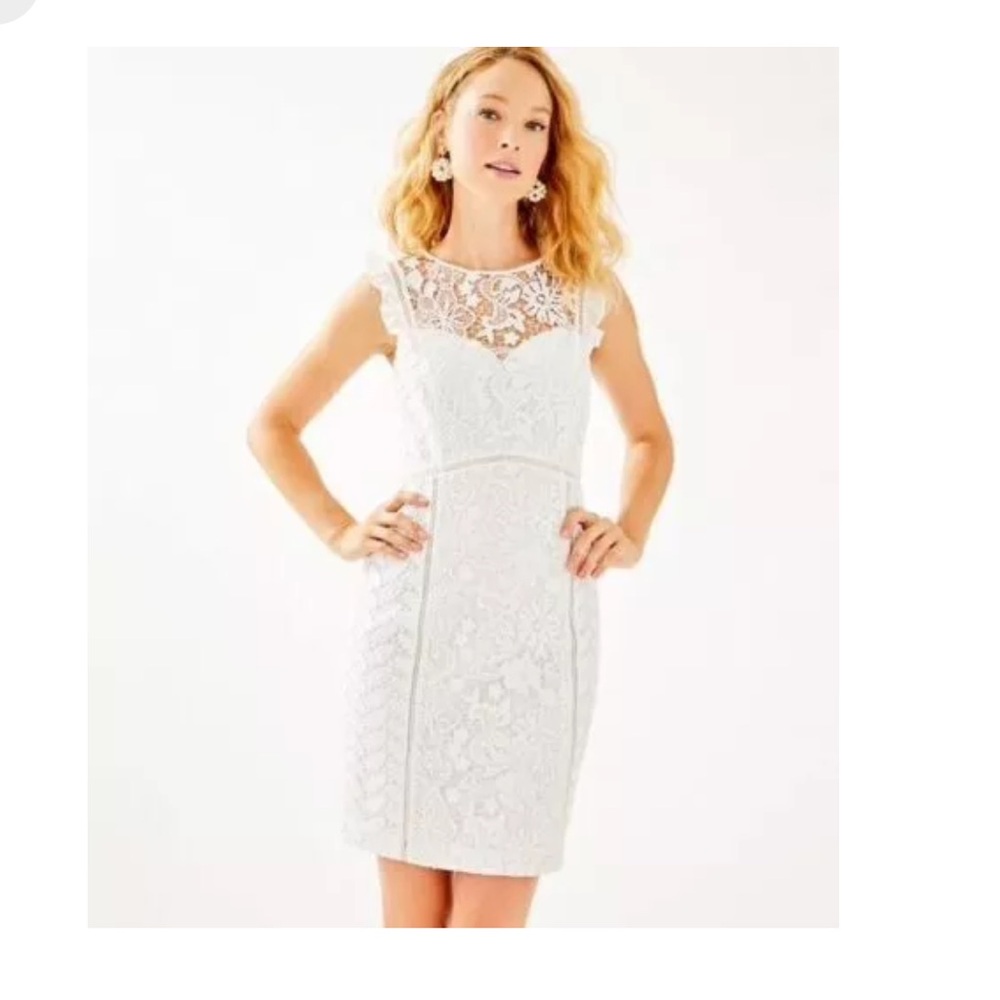 Lilly Pulitzer Maya Shift Dress in Resort White Size 4